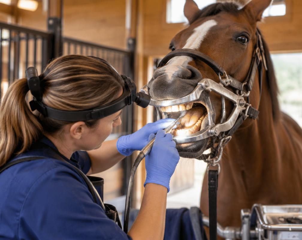 Equine dental examination and treatment